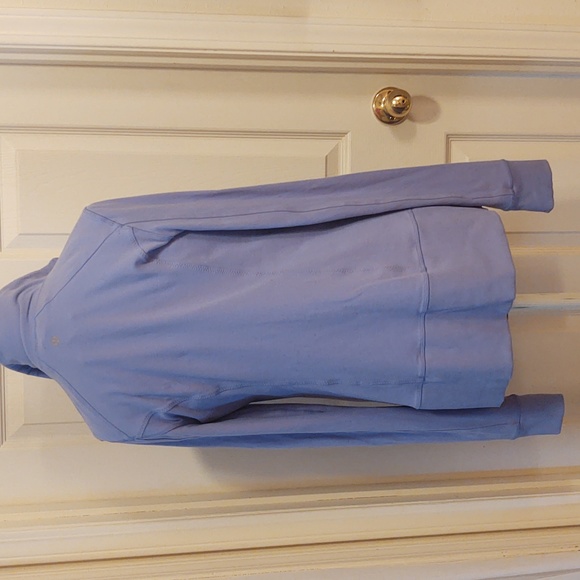 Lululemon Full Zip Jacket (Size 10) Periwinkle Sweatshirt No Hood - Picture 3 of 8